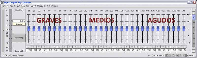 bandas del ecualizador