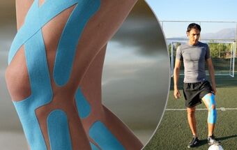 Vendaje neuromuscular o kinesiotape en rodilla